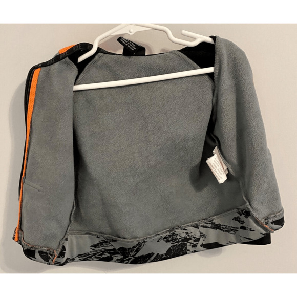 Nike Dri-Fit Camo Zip Up Sweatshirt Baby Infant 18m Black Gray Neon Orange - Picture 7 of 9